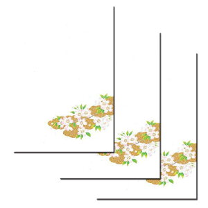 はがき 桜 春 和紙 葉書 和風 イラスト【花うたげ FPS-503 桜(さくら) 3枚入り】季節 絵葉書 お返し 挨拶状 御礼状 ハガキ 入学 新学期 新年度 転任 引っ越し ポストカード 福井朝日堂 京都 退職