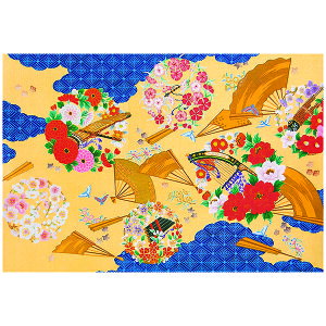 クリスマスカード ニューイヤーカード 春節 旧正月 クリスマス カード 和風 【F35-66s】扇 花丸 グリーティングカード 多目的 メッセージカード 冬 福井朝日堂 京都