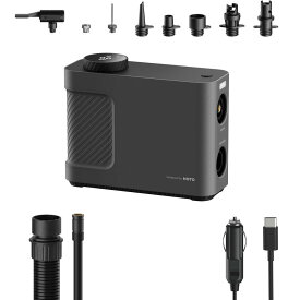 HOTO エアポンプ Master 電動 空気入れ USB充電式 Type-C 軽量 強力 空気抜き 携帯式 大容量バッテリー キャンプ 浮き輪 9つのモード搭載 誕生日プレゼント 男性 父 彼氏 プレゼント 父の日 車 自転車 バイク ボール アウトドア ボード 電動空気入れ タイヤ 空気ポンプ