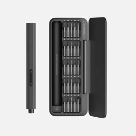 HOTO 25in1 電動ドライバーセット 25本S2合金鋼ビット 多機能 軽量コンパクト 電動 手動兼用 回転切り替え 滑り止めボディ 磁化エリア内蔵 優れた耐久性 Type-C充電 DIY作業 家電修理