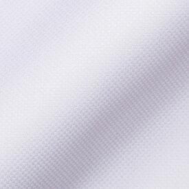 【送料無料】［世界最高品質］トーマスメイソン(Thomas Mason)で作る オーダーシャツ メンズ ビジネス ドレスシャツ ブロックドビー-ホワイト 721 父の日 母の日 クールビズ