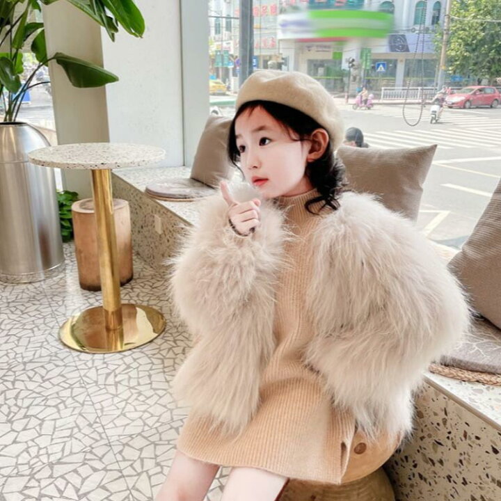 楽天市場】ファー ジャケット ファーコート キッズ 子供服 フェイク 