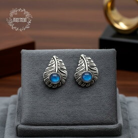 【セール 1周年】 パワーストーン ピアス 天然石 ラブラドライト 羽根 ハンドメイド アクセサリー プレゼント 女性 男性 男性 SV925 ギフト 運気 幸運 オリジナル メンズ レディース