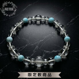 【15％OFF おひとり様1回限定】 フラワーオブライフ ラリマー 水晶 パワーストーン ブレスレット 天然石 高品質 ハンドメイド アクセサリー プレゼント 女性 ギフト 運気 幸運 オリジナル メンズ レディース
