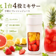 ジューサー ミキサー 【安心保証】小型 スムージー 氷も砕ける 野菜 果物 離乳食用 栄養補充 一台多役 一…