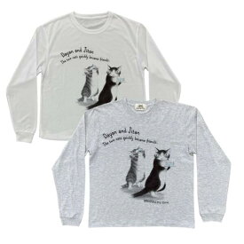 わちふぃーるど プレーン長袖Tシャツ みてごらん（M・白【在庫限り】／F・白／L・アッシュグレイ）[中国製]