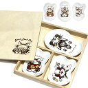 わちふぃーるど 猫小皿セット うんのいいねこ [中国製]