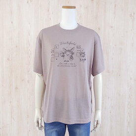 【在庫限り】わちふぃーるど ドライ Tシャツ ひとこと スモークピンク（M/L）[中国製]
