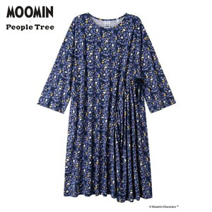 People Tree × Moomin �I�[�K�j�b�N�R�b�g�� �t�����[�v�����g �T�C�h�p�l���h���X �w�~�C���X�i�t�L���x �p�[�v���n M�T�C�Y