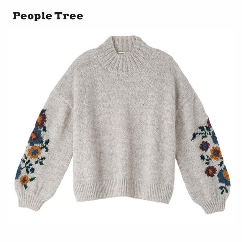 楽天市場】People Tree(ピープルツリー) 手編み花柄ジャカード