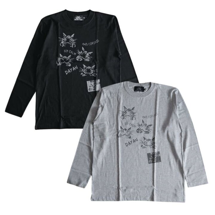 楽天市場】わちふぃーるど 長袖Tシャツ ダヤンズ (黒・M／ミックス 
