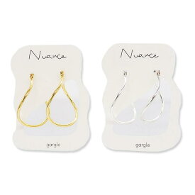 gargle (ガーグル) gourd hoop ピアス (ゴールド／シルバー) 【ポイント変率対象外】