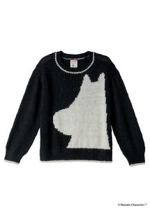 People tree×Moomin ���[�~�� ��҂݃j�b�g�v���I�[�o�[�E�u���b�N�n�E���[�~���V���G�b�g�EM�T�C�Y