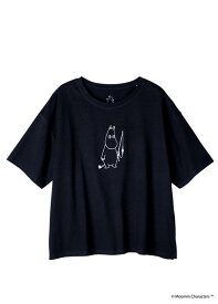 People tree×Moomin ムーミン オーガニックコットンビッグTシャツ・エコホワイト・フィッシングムーミン・Mサイズ