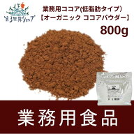 【業務用】 第3世界ショップ ココア（低脂肪タイプ）800g　【オーガニック 有機栽培ココアパウダー】【砂…