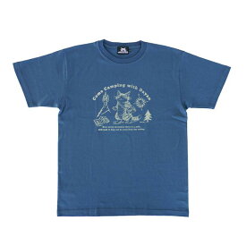 わちふぃーるど みゃーごTシャツ スケッチ デニムカラー（M【在庫限り】／L）[中国製]