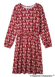 People Tree×Moomin �I�[�K�j�b�N�R�b�g�����̒��̃��[�~�� �v�����g�v�����g�M���U�[�����s�[�X�E���b�h�n�iM�^L�j�y���[�~���V���[�Y�z