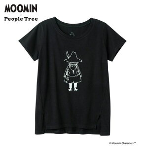People Tree × Moomin �I�[�K�j�b�N�R�b�g���X���b�gT�V���c �w�X�i�t�L���x �u���b�N (M�^L)