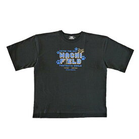 【在庫限り】わちふぃーるど オーバーTシャツ GAME L（カーキ／黒）[中国製]