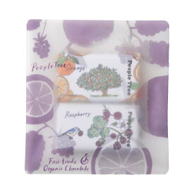 People Tree フェアトレード オーガニック ミニチョコセット（ミルク＆ヘーゼルナッツ／オレンジ＆ラズベリー）24g【ピープルツリー】【常温配送】