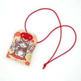 わちふぃーるど お守り（月猫・群青／招き猫・黄） [中国製]