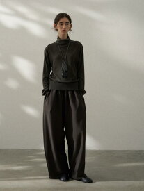 カジュアルパンツ レディース 秋冬 部屋着 ルームウェア 普段使い ゆったり 大きいサイズ 体型カバー 着痩せ 細見え お腹周り 楽ちん ボトムス タオル地 ワッフル 凹凸感 シワ加工 コットン混 綿混 ウエストゴム ミドルライズ ストレート ワ