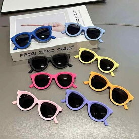 子供用サングラス UVカット 日焼け防止 キッズ ベビー 男女兼用 夏用 遮陽 アウトドア 軽量 調整可能(x2)