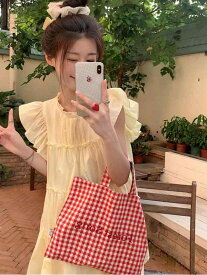 ワンピース レディース 夏 ピンク フリル袖 ゆったり Aライン ショートスカート 小柄 スリム かわいい 軽やか 普段使い