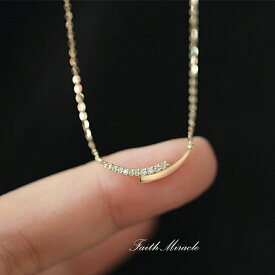 18kゴールド仕上げネックレス レディース シンプル 華奢 オープンドロップ 一粒 ビジュー ゴールド シルバー ピンクゴールド 結婚式 お呼ばれ デイリー カジュアル オフィス 大