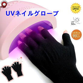 ネイル グローブ指出し手袋 ジェルネイルネイルアート UVカット 指先 手の甲 腕カバー 紫外線