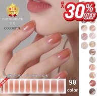 最大30％OFF【短い爪も、ロングネイルも】一枚で両手 ジェル ネイル ネイルシール 硬化タイプ ネイル 半…