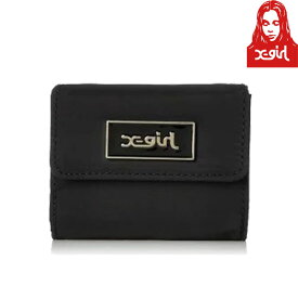 エックスガール X-girl TRI-FOLD WALLET トリフォルド ロゴ ウォレット 3つ折り財布 ギフト Y2K レディース ストリート ブランド 新品 正規品