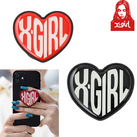 エックスガール X-GIRL HEART LOGO SMARTPHONE GRIP STAND ハート ロゴ スマホ グリップ スタンド ブランド レディース ユニセックス