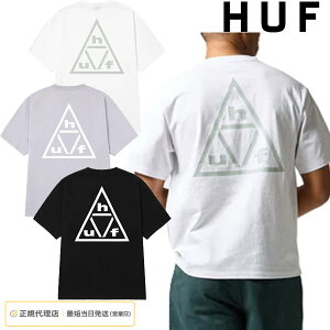 �n�t HUF �����Y TRIPLE TRIANGLE TEE TS02759 ����T�V���c �g���C�A���O�� ���S �v�����g �X�g���[�g �X�P�[�g �u�����h ���K�i