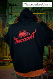 ☆セール SALE☆ AlexanderLeeChang アレキサンダーリーチャン TACOCAT HOODIE タコキャット フーディー パーカー タコス ネコ ユニセックス ブランド