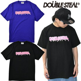 ダブルスティール DOUBLE STEAL ドロドロ グラフィティ Tシャツ 半袖 シンプル ロゴ 大きいサイズ メンズ ストリート ブランド 出川哲郎