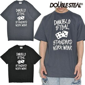 ダブルスティール DOUBLE STEAL タギング＆ダイス Tシャツ 半袖 ロゴ グラフィック 人気 ユニセックス メンズ ストリート ブランド 新品 正規