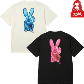 エックスガール X-GIRL GUMMY BUNNIES S/S TEE 半袖 Tシャツ グミ バニー ウサギ ユニセックス バックプリント おすすめ ストリート ブランド 新品 正規品