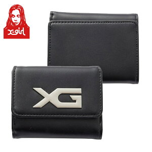 GbNXK[ X-girl XG EMBLEM BUCKLE FAUX LEATHER MINI WALLET Gu tFCN 3܂z Mtg Y2K fB[X Xg[g uh Vi Ki