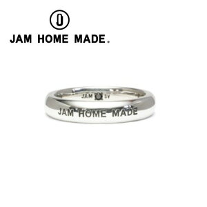 JAM HOME MADE �w�� �����O �V���o�[925 �u���b�N�_�C�� ��3mm ���E���h �V���v�� �y�A ROUND DIAMOND RING S TYPE2 J-RI076 �����Y ���f�B�[�X ���K�i