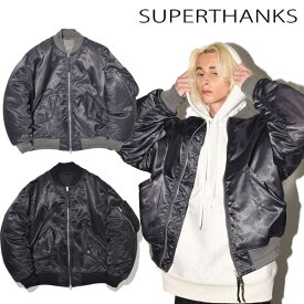 スーパーサンクス SUPERTHANKS 2WAYリバーシブルMA-1/Over size MA-1 flight jacket アウター ジャケット 防寒 シンプル 羽織り ブランド 正規品 ユニセックス