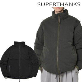 スーパーサンクス SUPERTHANKS 3way無地 中綿ブルゾン Extende puffer jacket アウター ブルゾン ベスト 半袖 防寒 ブランド 正規品 ユニセックス
