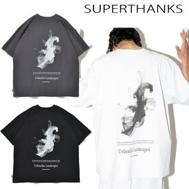 スーパーサンクス SUPERTHANKS オリジナルフォトプリント オーバーサイズTシャツ ""Involve"" T-shirt 半袖 Tシャツ カットソー ブランド ユニセックス 正規