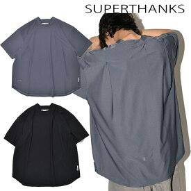 スーパーサンクス SUPERTHANKS オーバーサイズ ボックスシルエット クルーネックTシャツ Refined T-shirt 半袖 Tシャツ カットソー ブランド ユニセックス 正規