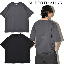 スーパーサンクス SUPERTHANKS 刺繍&バックプリント オーバーサイズTシャツ ""Sound"" S/S T-shirt" 半袖 Tシャツ カットソー ブランド ユニセックス 正規