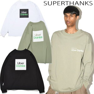 �X�[�p�[�T���N�X SUPERTHANKS Uber Danke'�u�����h���S �I�[�o�[�T�C�Y �����OT�V���c L/S T-shirt ����T ���� �J�b�g�\�[ �u�����h ���j�Z�b�N�X ���K