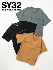 SY32 by SWEET YEARS エスワイサーティトゥ ALTO STIRAMENTO TEE 半袖 Tシャツ テックT シンプル ロゴ セットアップ ユニセックス 正規 新品