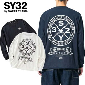 ロンT 長袖 SY32 by SWEET YEARS エスワイサーティトゥ CIRCLE BACK PRINT L/S TEE サークル バック プリント 人気 シンプル セットアップ 正規 新品