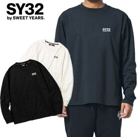 ロンT 長袖 SY32 by SWEET YEARS エスワイサーティトゥ MINI LOGO L/S TEE ミニ ロゴ メンズ 人気 シンプル セットアップ 正規 新品