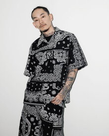 ブレス BREATH × MIYAGI HIDETAKA BANDANA S/S SHIRT ミヤギヒデタカ バンダナ ペイズリー BADHOP HIPHOP メンズ ブランド ストリート 新品 正規